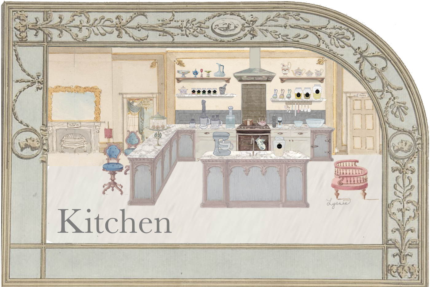 メリー邸の厨房　Kitchen